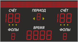 Табло спортивное универсальное 3000x1600x130 мм