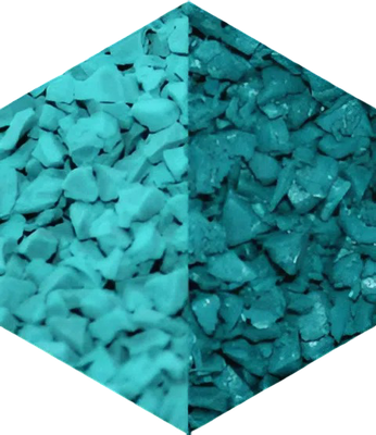 Крошка EPDM бирюзовая
