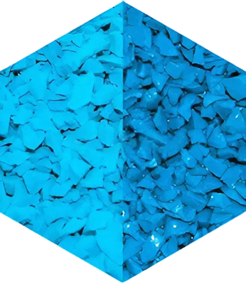 Крошка EPDM голубая