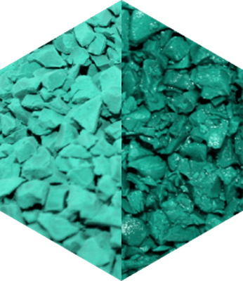 Крошка EPDM изумрудная